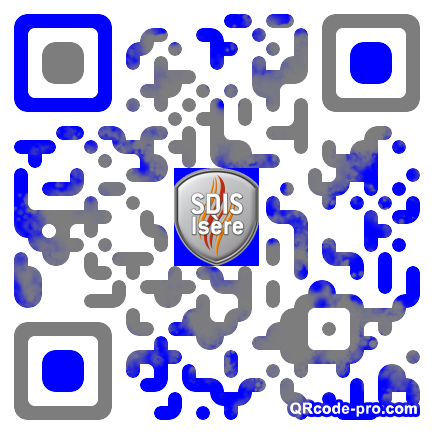 QR code with logo iW90