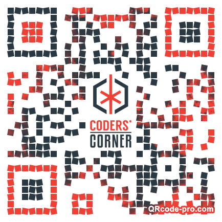 QR code with logo izh0
