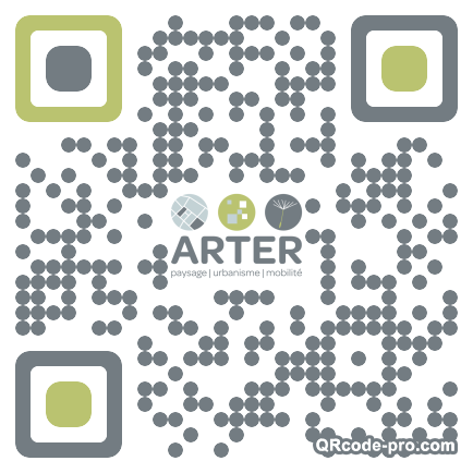 QR code with logo kH50
