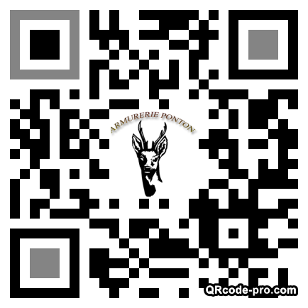 QR code with logo l140
