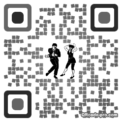 QR code with logo lds0