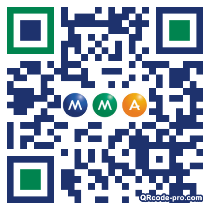 QR code with logo m7s0