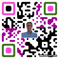 QR code with logo mMt0