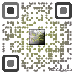 QR code with logo mP40