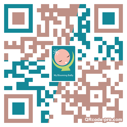QR code with logo mP90