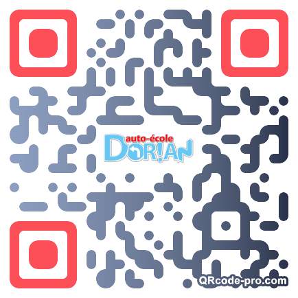 QR code with logo mRs0