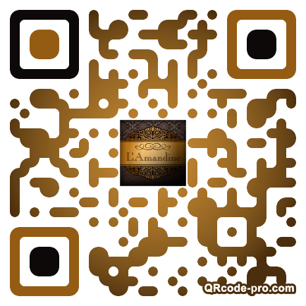 QR code with logo mWH0