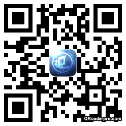 QR code with logo nsr0