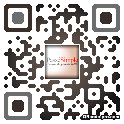 QR code with logo oH70