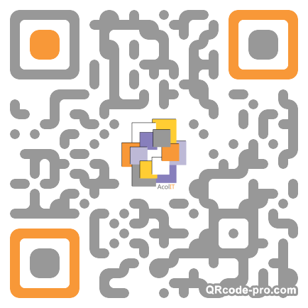 QR code with logo oUk0
