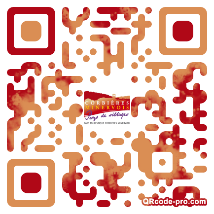QR code with logo pCa0