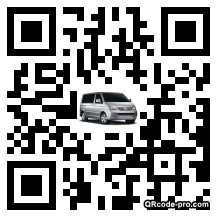 QR code with logo pVr0