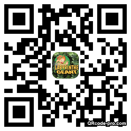 QR code with logo pWr0