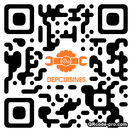 QR code with logo sOs0