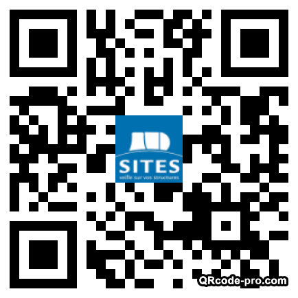 QR code with logo vlR0