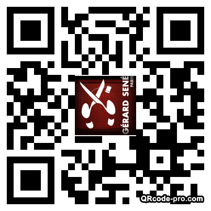 QR code with logo x150