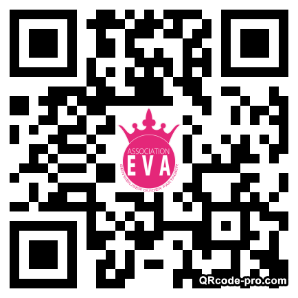 QR code with logo xBr0